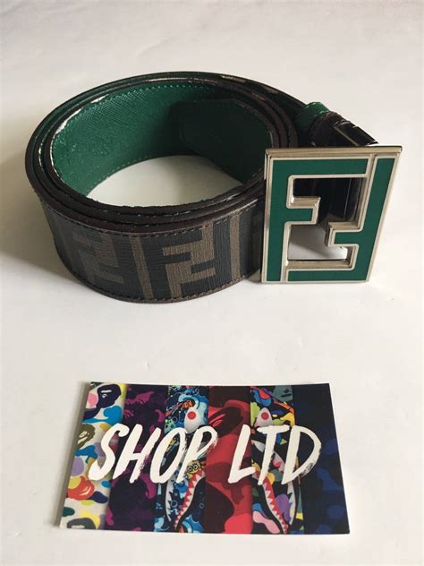 fendi green belt